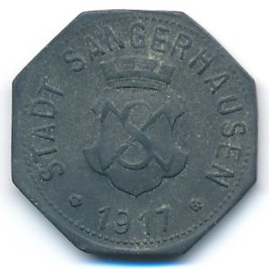 Зангерхаузен., 5 пфеннигов (1917 г.)