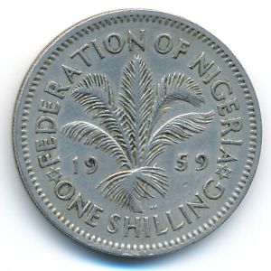 Нигерия, 1 шиллинг (1959 г.)