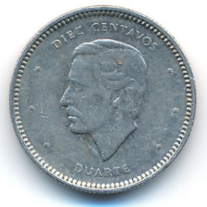 Доминиканская республика, 10 сентаво (1986 г.)