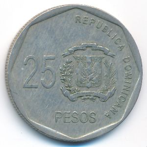 Доминиканская республика, 25 песо (2008 г.)