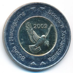 Bosnia-Herzegovina, 5 konvertible marka, 2009