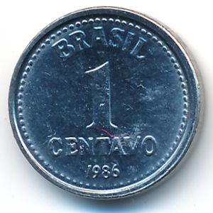 Бразилия, 1 сентаво (1986 г.)