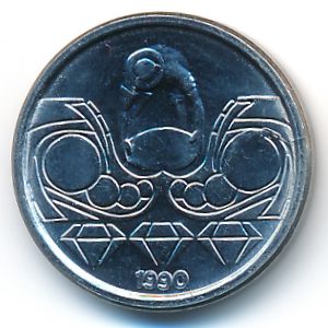 Brazil, 10 centavos, 1990