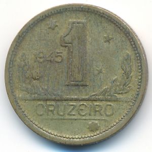 Brazil, 1 cruzeiro, 1945