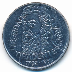 Бразилия, 5000 крузейро (1992 г.)