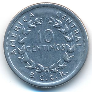 Коста-Рика, 10 сентимо (1953 г.)
