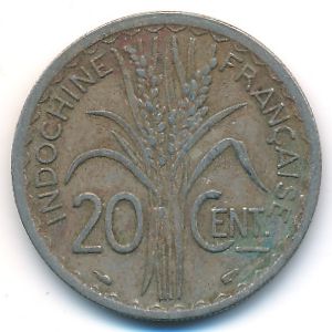 Французский Индокитай, 20 центов (1939 г.)