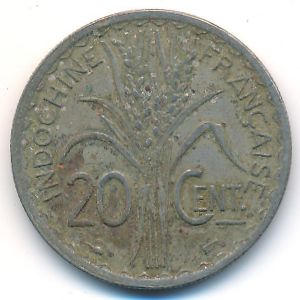 Французский Индокитай, 20 центов (1939 г.)