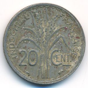 Французский Индокитай, 20 центов (1939 г.)