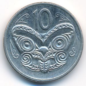 Новая Зеландия, 10 центов (1982 г.)