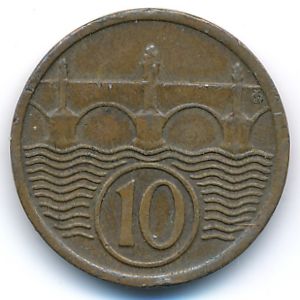 Чехословакия, 10 гелеров (1922 г.)