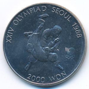 Южная Корея, 2000 вон (1987 г.)