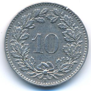 Швейцария, 10 раппенов (1962 г.)