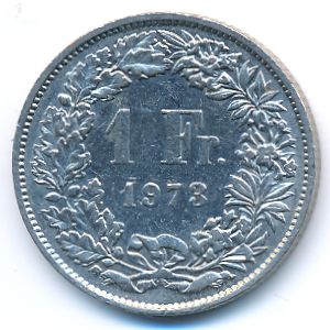 Швейцария, 1 франк (1973 г.)