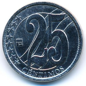 Venezuela, 25 centimos, 2007