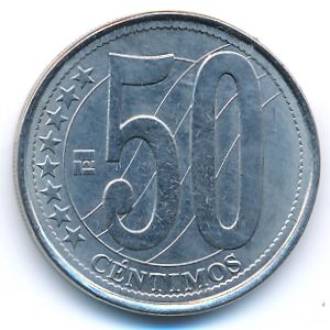 Венесуэла, 50 сентимо (2007 г.)