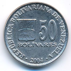 Venezuela, 50 bolivares, 2004