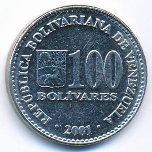 Венесуэла, 100 боливар (2001 г.)