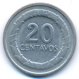 Колумбия, 20 сентаво (1968 г.)