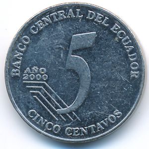 Эквадор, 5 сентаво (2000 г.)