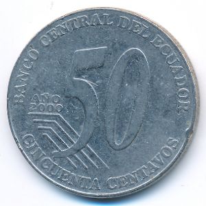 Эквадор, 50 сентаво (2000 г.)