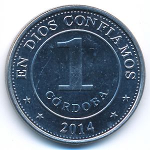 Никарагуа, 1 кордоба (2014 г.)