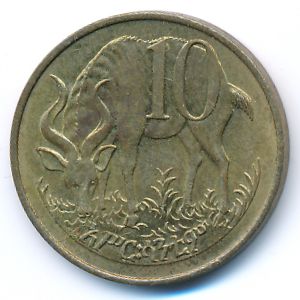 Эфиопия, 10 центов (1977 г.)