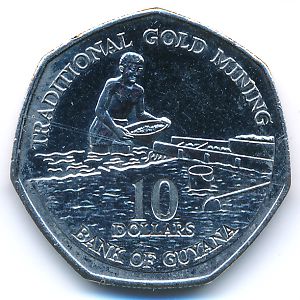 Guyana, 10 dollars, 2007