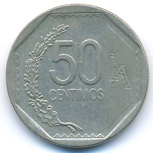 Перу, 50 сентимо (2008 г.)