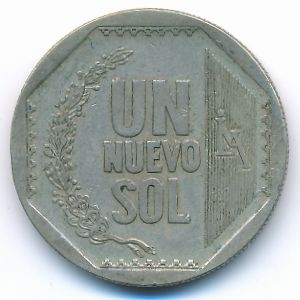 Peru, 1 nuevo sol, 2008