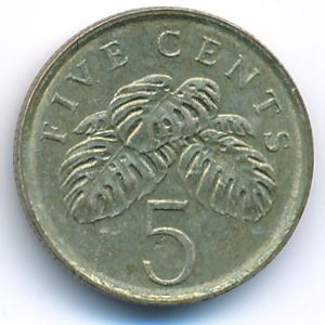 Singapore, 5 cents, 2005