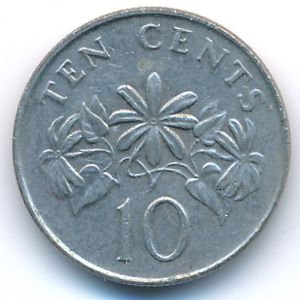 Singapore, 10 cents, 1993