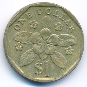 Сингапур, 1 доллар (1989 г.)
