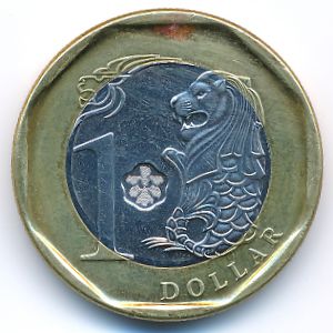 Сингапур, 1 доллар (2013 г.)