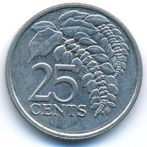 Тринидад и Тобаго, 25 центов (2008 г.)