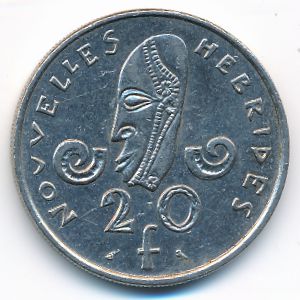 Новые Гебриды, 20 франков (1973 г.)