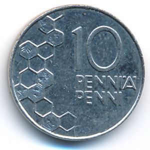 Finland, 10 pennia, 1995
