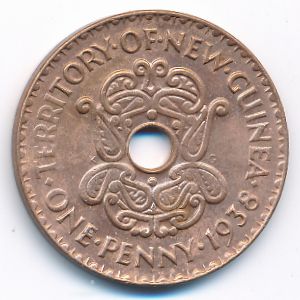 Новая Гвинея, 1 пенни (1938 г.)