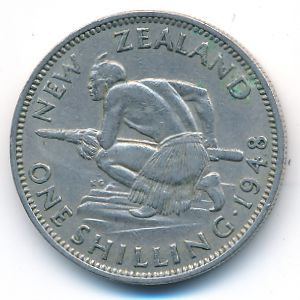 Новая Зеландия, 1 шиллинг (1948 г.)