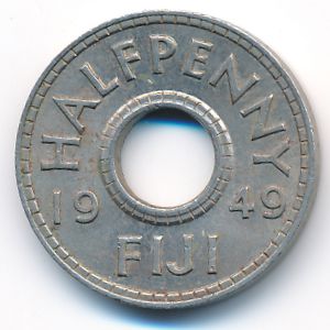 Фиджи, 1/2 пенни (1949 г.)