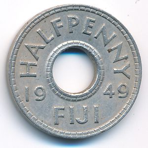 Фиджи, 1/2 пенни (1949 г.)