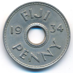 Фиджи, 1 пенни (1934 г.)