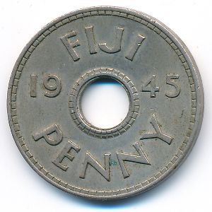 Фиджи, 1 пенни (1945 г.)