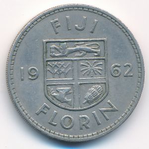 Фиджи, 1 флорин (1962 г.)