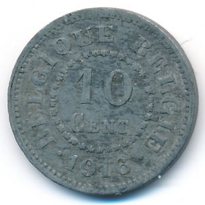 Бельгия, 10 сентим (1916 г.)