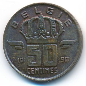 Бельгия, 50 сентим (1998 г.)