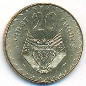 Руанда, 20 франков (1977 г.)