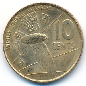 Сейшелы, 10 центов (2016 г.)