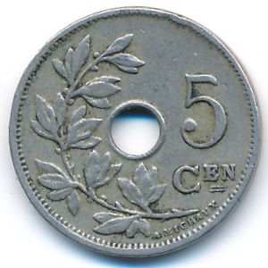 Бельгия, 5 сентим (1920 г.)