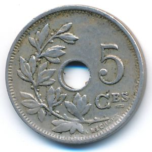 Бельгия, 5 сентим (1925 г.)